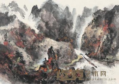 王维宝 1984年作 峡江图 镜心 61×89cm