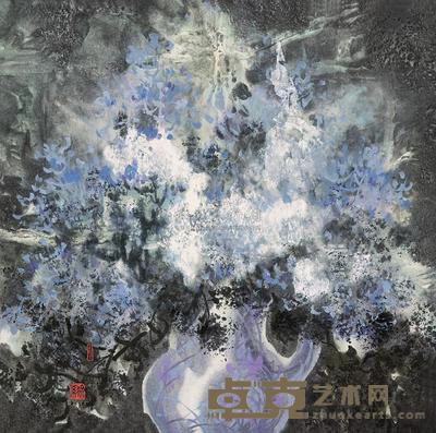 徐希 1994年作 烂漫 镜心 69×69cm
