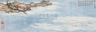 谢稚柳 陈佩秋 1973年作 卷起千堆雪 镜心