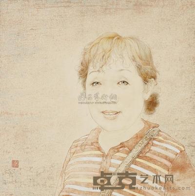 罗寒蕾 单眼皮·东红姐 镜心 45×45cm