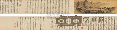 陆薪 沚园秋望图 手卷 27×87cm