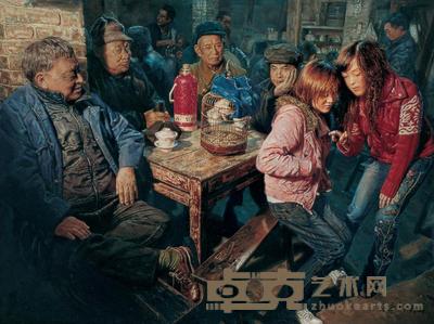 陈安健 2004年作 茶馆系列 75×100cm