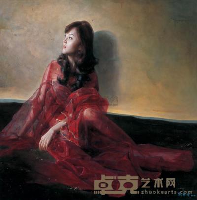 戴平均 2008年作 看不见的恋人 166×166cm