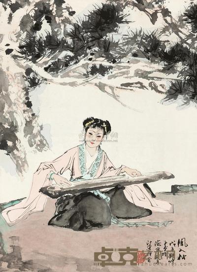 范曾 风入松 镜心 94×68cm