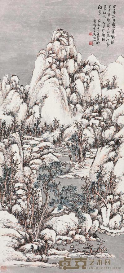 吴徵 1949年作 雪霁图 立轴 110×50cm