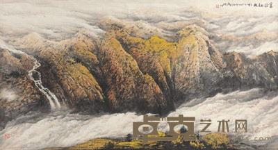 陈晓明 2002年作 金谷秋霜 镜心 95×178cm