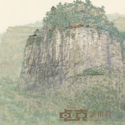 李翔 2010年作 苍岩山 镜心 65×65cm