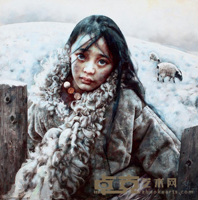 艾轩 1999年作 冰板 80×80cm