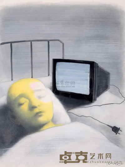张晓刚 2006年作 失忆与记忆 83×64cm