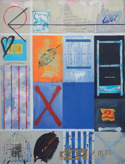 叶永青 1997年作 无题 200×150cm