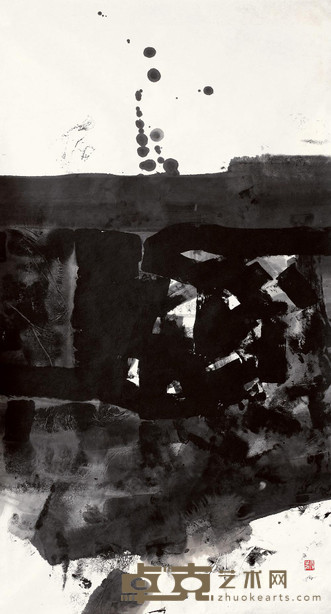 王川 1989年作 无题 177×96cm