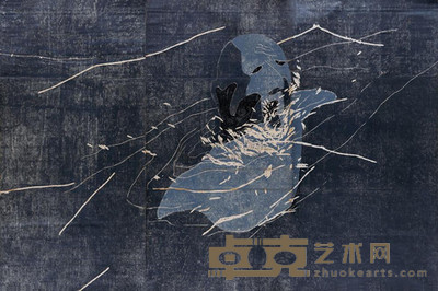 方力钧 1996年作 1996 No.16 243×122cm×3