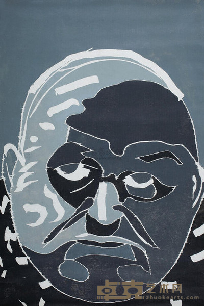方力钧 2000年作 2000.5.5 121×80cm