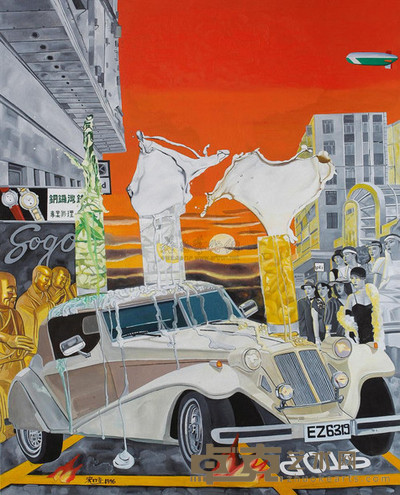 宋永红 1996年作 红的天 100×81cm