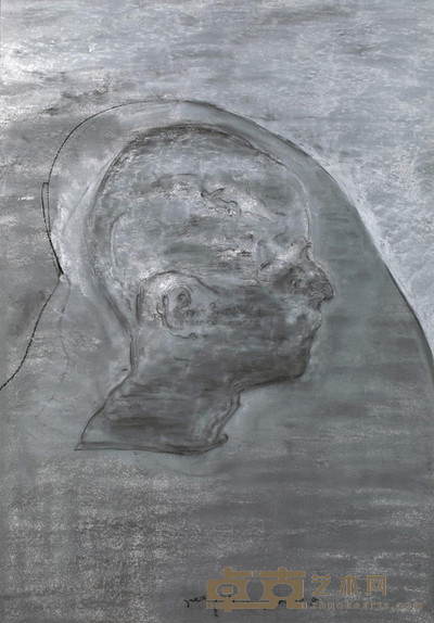 毛焰 2000年作 托马斯 74×51cm
