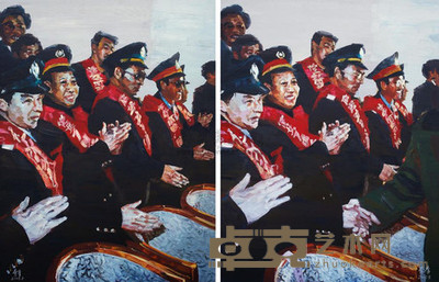 李青 2005年作 大家来找茬之九 170×130cm×2