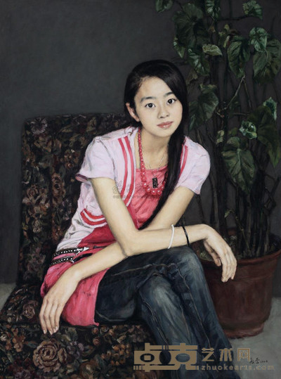 杨飞云 2008年作 少女 130×97cm