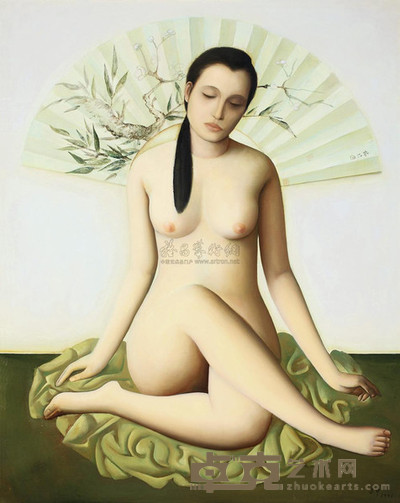 韦尔申 1991年作 人体 100×80cm