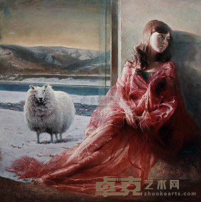 戴平均 2009年作 光影下的沉思 150×150cm