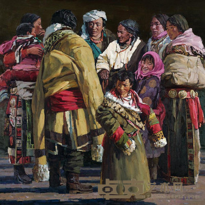 姜新成 夏河人 170×170cm