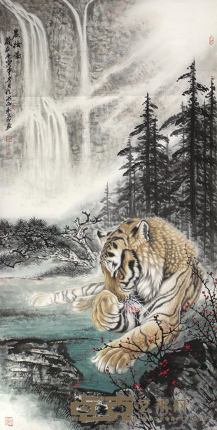 卢承豪 2010年作 晨妆 立轴 178×95cm