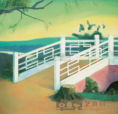 王兴伟 2003年作 小桥 169.5×177cm