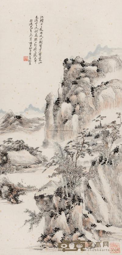 黄宾虹 1936年作 秋逸图 立轴 69.5×33.5cm