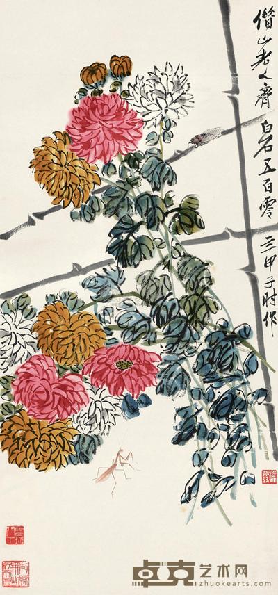 齐白石 秋声秋色 立轴 112×52cm