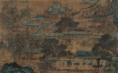 佚名 宋人避暑宫图 镜心 30×50cm