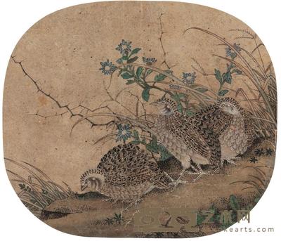 佚名 安居乐业 镜心 直径22cm