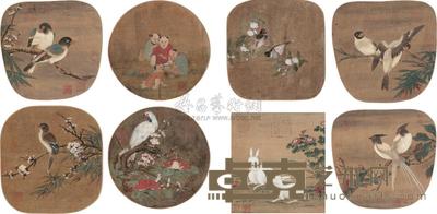 佚名 花鸟册 册页 尺寸不一