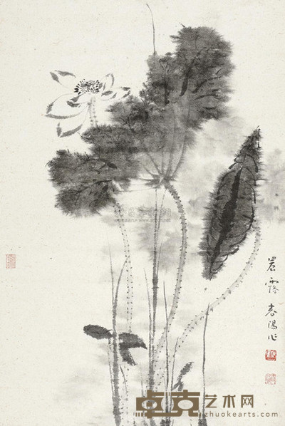 霍春阳 晨露 镜心 67×46cm