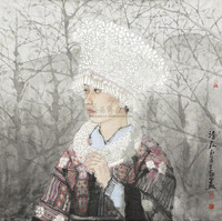 刘泉义 苗女 镜心