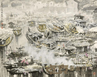 徐希 2004年作 都市人物 镜心 144×182cm