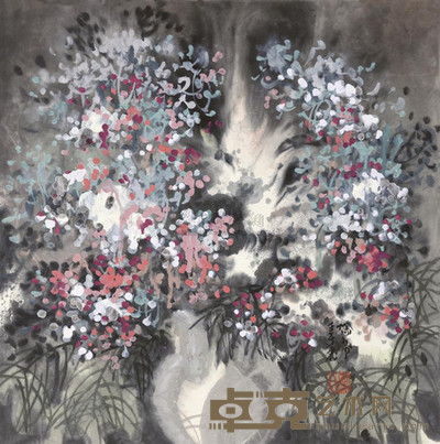 徐希 2002年作 瓶花 镜心 68×67cm