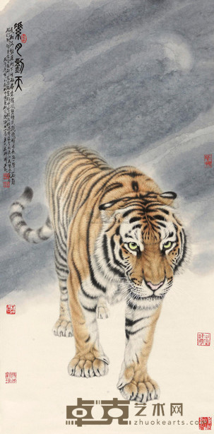 孟祥顺 2010年作 华日动天 立轴 134.5×67cm