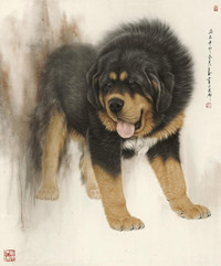 王申勇 2011年作 中华神犬 镜心