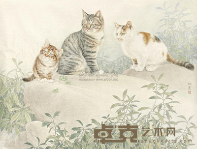邢诚爱 守望 镜心 64×83cm