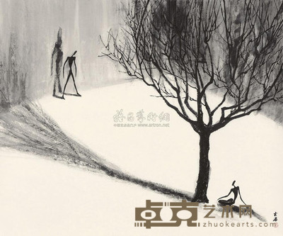 贾云娣 迷 镜心 59.5×71.5cm