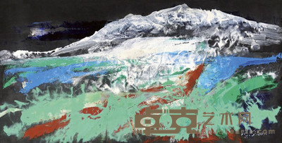 刘戈 2008年作 神秘慧灵 镜心 70×138cm