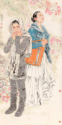 王根生 2006年作 海棠季节 镜心