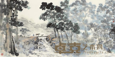 梁中力 2011年作 早春赶马图 镜心 68×136cm