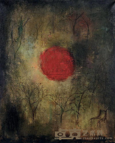 赵无极 1950年作 乡村景色 64×50cm