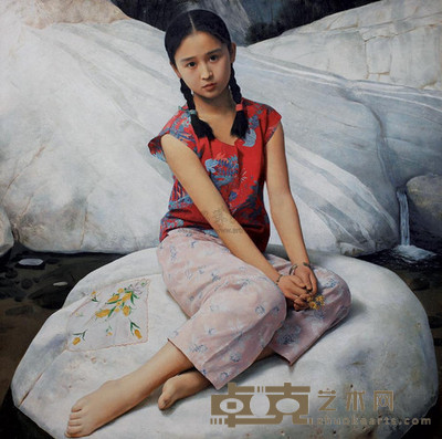 王沂东 1997年作 静静的河谷 149×149cm