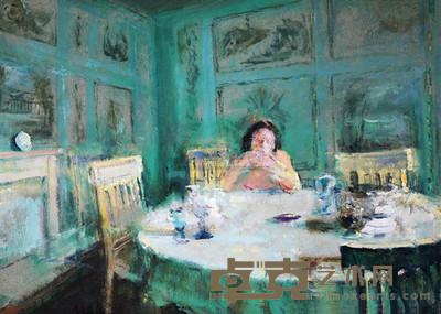 孙秀庭 2004年作 绿屋子 33×45cm