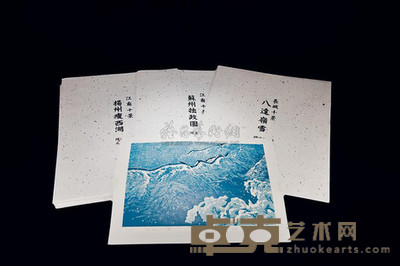 着色木刻名迹版画 --