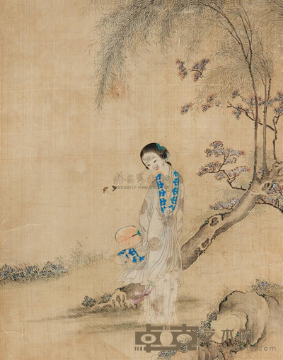 佚名 仕女 镜心 33×26cm