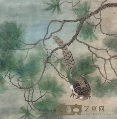 喻慧 双安 镜心 64×64cm
