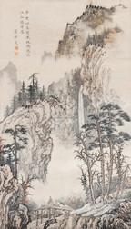 吕佛庭 绘画山水 镜心