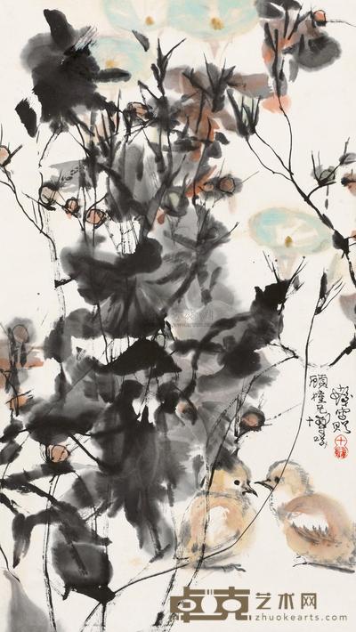 程十发 秋色 立轴 59×33cm